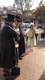 In 2012, caroling with Bob's Yer Uncle Caroling