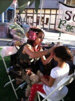 Facepainting at Danish Days 2012 Facepainting